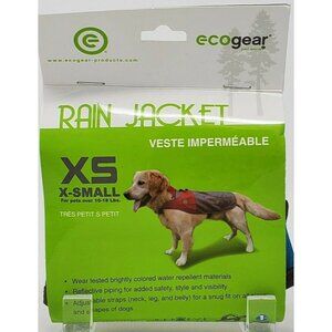 Dog Rain Jacket ECOGear X-Small Dog From 10 to 18 Lbs Blue